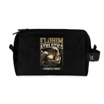 Elohim Hebrew Israelite - Recycled Toiletry Zip Bag - black - Front