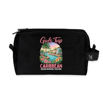 Girls Trip Caribbean - Recycelte Kulturtasche - Schwarz - Vorne