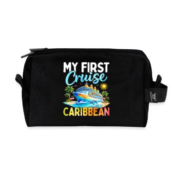 My First Cruise Caribbean - Recycelte Kulturtasche - Schwarz - Vorne