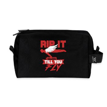 Calisthenics - Recycled Toiletry Zip Bag - black - Front