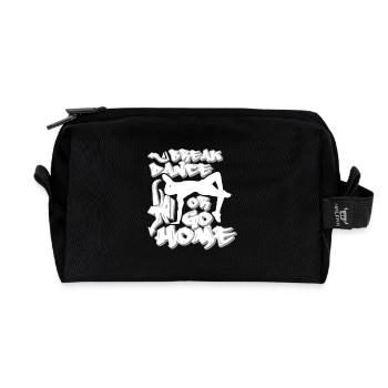 Breakdance oder nach Hause gehen - Recycelte Kulturtasche - Schwarz - Vorne