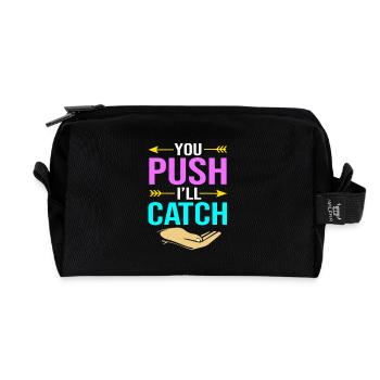 Midwife - Recycled Toiletry Zip Bag - black - Front