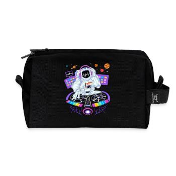 T-shirt DJ Astronaute - Trousse de toilette en tissu recyclé - noir - Devant