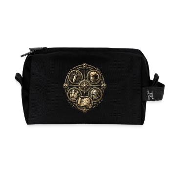 Medieval Festival Medieval Market Roleplay - Recycled Toiletry Zip Bag - black - Front