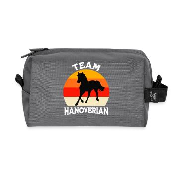 Équipe Hannoveraner - Trousse de toilette en tissu recyclé - anthracite - Devant