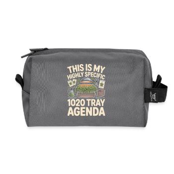 1020-Tray-Agenda | Microgreens Nerd - Recycelte Kulturtasche - Anthrazit - Vorne