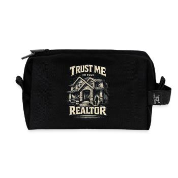 Immobilienmakler Makler Trust Me I'm Your Realtor - Recycelte Kulturtasche - Schwarz - Vorne