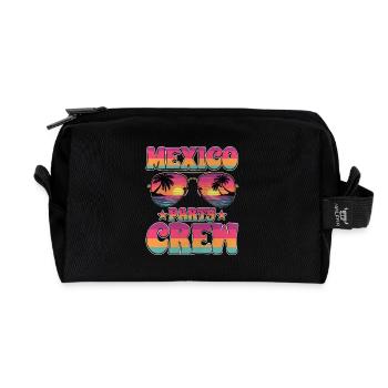 Mexiko Party Crew - Recycelte Kulturtasche - Schwarz - Vorne