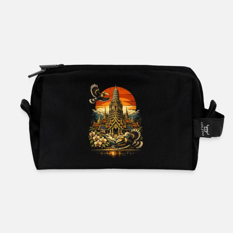 Thailand Thai Pride - Recycelte Kulturtasche - Schwarz