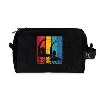 Artistic Swim Team Synchronschwimmen - Recycelte Kulturtasche - Schwarz - Vorne