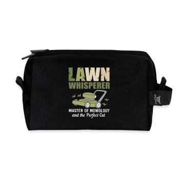 Tondeuse à gazon pelouse (prairie) - Trousse de toilette en tissu recyclé - noir - Devant