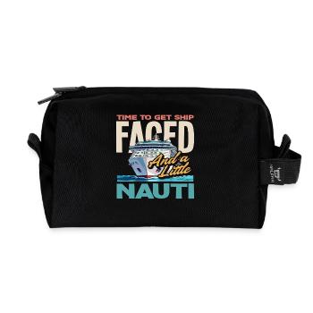 Get Ship Faced Nauti Party Cruise - Recycled Toiletry Zip Bag - black - Front