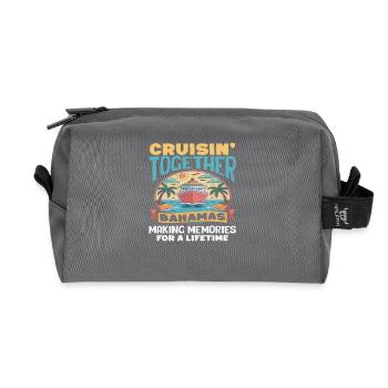 Croisière Ensemble aux Souvenirs des Bahamas - Trousse de toilette en tissu recyclé - anthracite - Devant