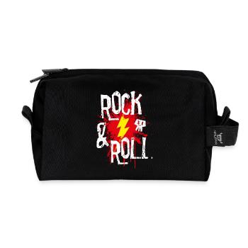 Rock and Roll - Recycled Toiletry Zip Bag - black - Front