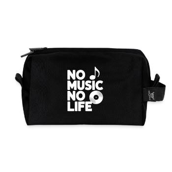 Keine Musik, kein Leben - Recycelte Kulturtasche - Schwarz - Vorne