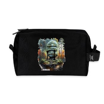 Raum in Woods Dome - Recycelte Kulturtasche - Schwarz - Vorne