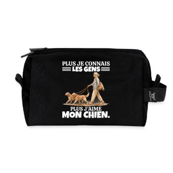 L'Amour de mon Papa : Hommage et Souvenir - Trousse de toilette en tissu recyclé - noir - Devant