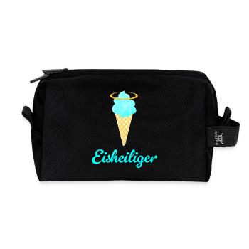 Eisheiliger Eis Eiscreme Heiligenschein Sommer Fan - Recycled Toiletry Zip Bag - black - Front