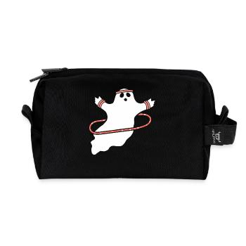 Hula Hup Hopp Halloween Hullern Huller Ghost - Recycled Toiletry Zip Bag - black - Front