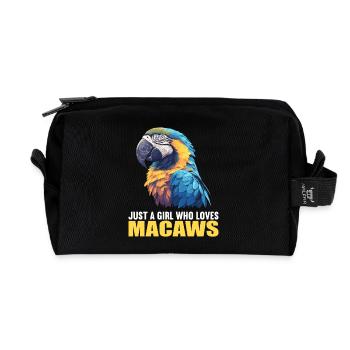 Macaw's Era - Recycled Toiletry Zip Bag - black - Front