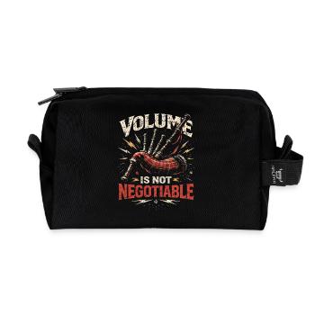 Dudelsack Dudelsackspieler Volume Not Negotiable - Recycelte Kulturtasche - Schwarz - Vorne