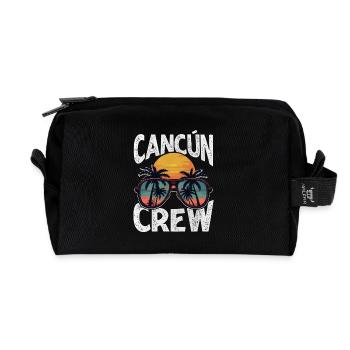 Cancun Crew - Recycelte Kulturtasche - Schwarz - Vorne