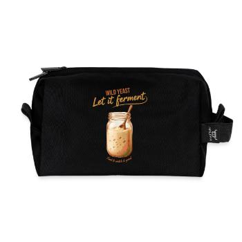 Faire du pain au levain Ère : Laissez-le fermenter - Trousse de toilette en tissu recyclé - noir - Devant