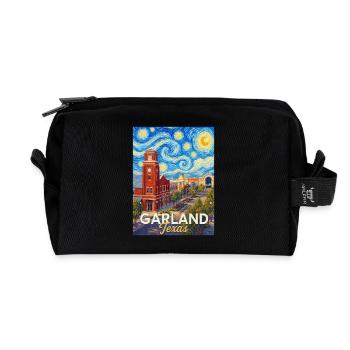Garland, Texas Sternennacht - Recycelte Kulturtasche - Schwarz - Vorne