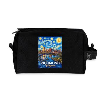 Richmond Starry Skyline, Virginie - Trousse de toilette en tissu recyclé - noir - Devant