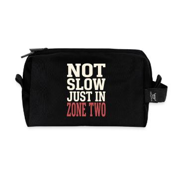 Entraînement en zone 2 : entraînement de la fréquence cardiaque facile - Trousse de toilette en tissu recyclé - noir - Devant