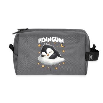 Pennguin Penguin Sleepyheads Late Riser Cuddle - Recycled Toiletry Zip Bag - anthracite - Front