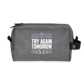 Eds Conscience Ehlers-danlos Guerrier Zèbre - Trousse de toilette en tissu recyclé - anthracite - Devant