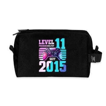 11. Geburtstag Gaming Gamer - Recycelte Kulturtasche - Schwarz - Vorne