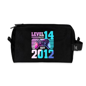 14. Geburtstag Gaming Gamer - Recycelte Kulturtasche - Schwarz - Vorne