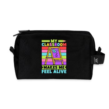 Pre K Teacher Feel Alive Kindergarten Teacher - Recycelte Kulturtasche - Schwarz - Vorne