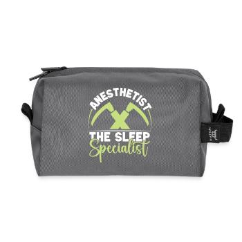 Anesthesiologist The Sleep Specialist Anesthesia - Recycled Toiletry Zip Bag - anthracite - Front