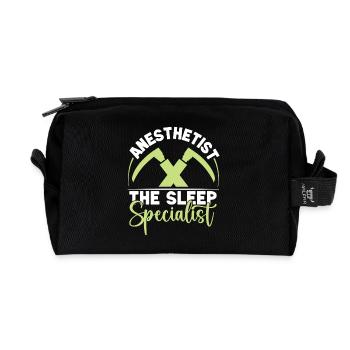 Anesthesiologist The Sleep Specialist Anesthesia - Recycled Toiletry Zip Bag - black - Front