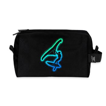 Wing Surf Wingsurfen Herren Kinder Jungen Wingfoil - Recycelte Kulturtasche - Schwarz - Vorne
