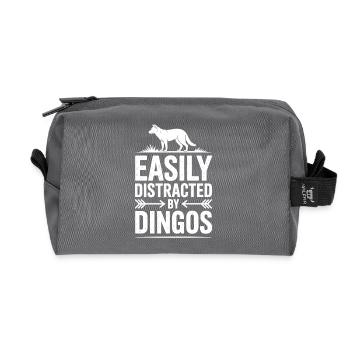 Dingos Sprüche Dingo Lustiges Dingos Geschenk - Recycelte Kulturtasche - Anthrazit - Vorne