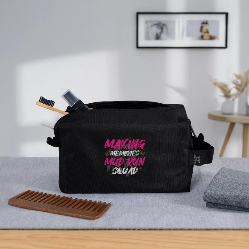 Équipe de course dans la boue Schlammlauf Course boueuse Trousse de toilette en tissu recyclé