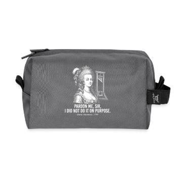 Pardonnez-moi, Sir Marie-Antoinette Histoire - Trousse de toilette en tissu recyclé - anthracite - Devant