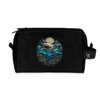 Belize Belizische Wurzel - Recycelte Kulturtasche - Schwarz - Vorne