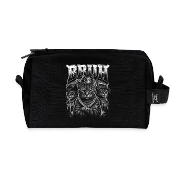 Bruh Königskatzen Graffiti - Recycelte Kulturtasche - Schwarz - Vorne