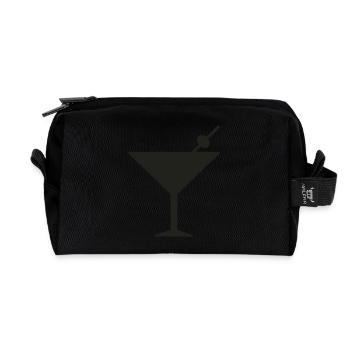 Cocktail - Recycelte Kulturtasche - Schwarz - Vorne