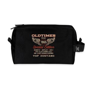 60. Geburtstag Oldtimer Mai Jahrgang 1965 - Recycelte Kulturtasche - Schwarz - Vorne