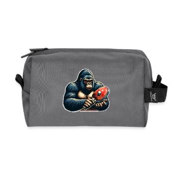 Ping-pong - Trousse de toilette en tissu recyclé - anthracite - Devant