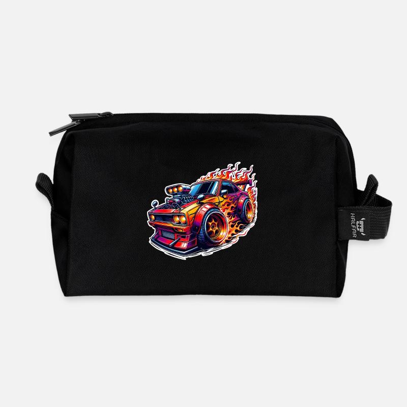 Sportwagen Tuning Auto - Recycelte Kulturtasche - Schwarz