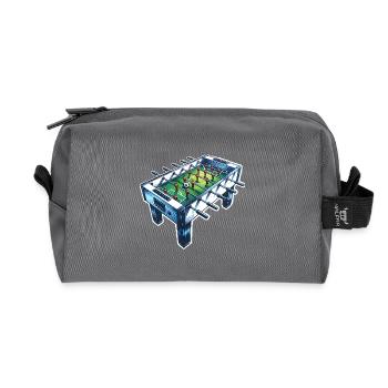 Foosball table table football - Recycled Toiletry Zip Bag - anthracite - Front
