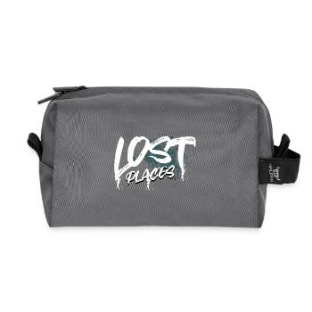 Lost Places - Recycled Toiletry Zip Bag - anthracite - Front