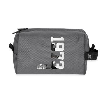 LIMITED EDITION 1973 53RD BIRTHDAY - Recycled Toiletry Zip Bag - anthracite - Front